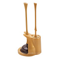 High Pressure Rubber Custom Toilet Plunger Head PlasticToilet Brush Set with Holder